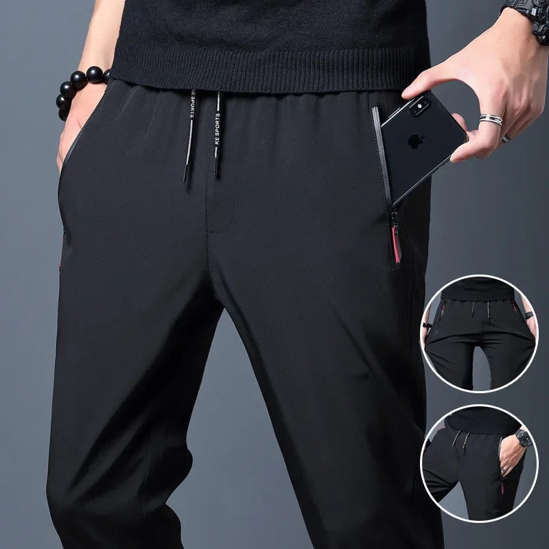 Casual Slim Fit Elastic Waist Joggers