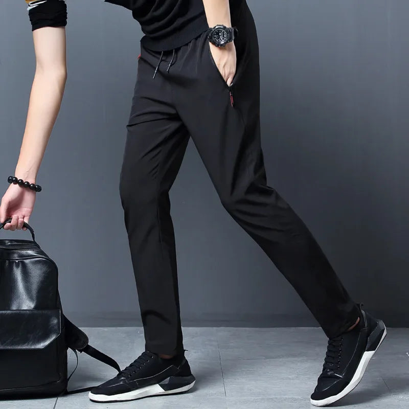 Casual Slim Fit Elastic Waist Joggers